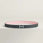 H Torsade belt buckle & Reversible leather strap 24 mm - Image 2